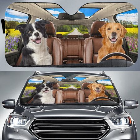 Custom Photo Have Fun Together - Pet Personalized Custom Auto Windshield Sunshade